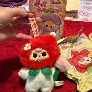 Baby 3 strawberry “where’s spring”new no card:smells great;boba eyes pacifier